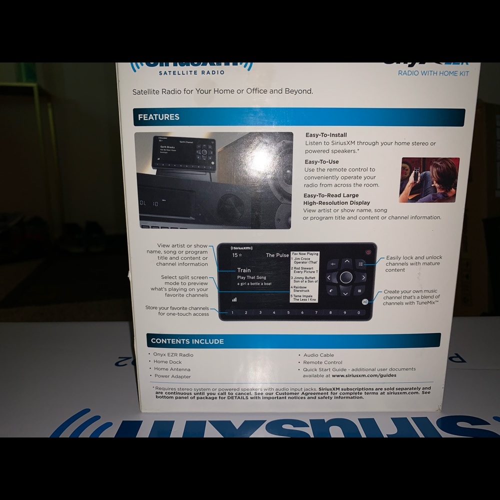 Sirus XM docking docking station and radio - Picture 4 of 4